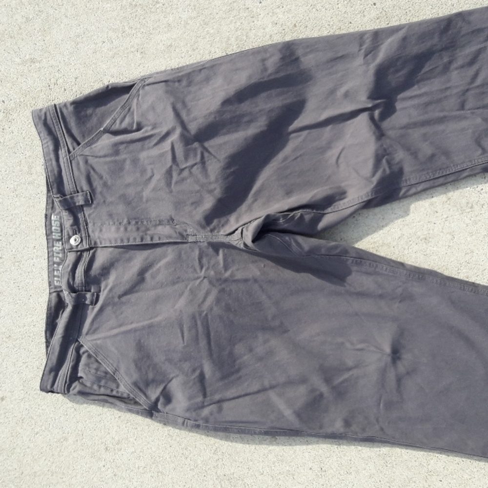Duluth Trading Co Men's Flex Fire Hose Pants Grey 38x32